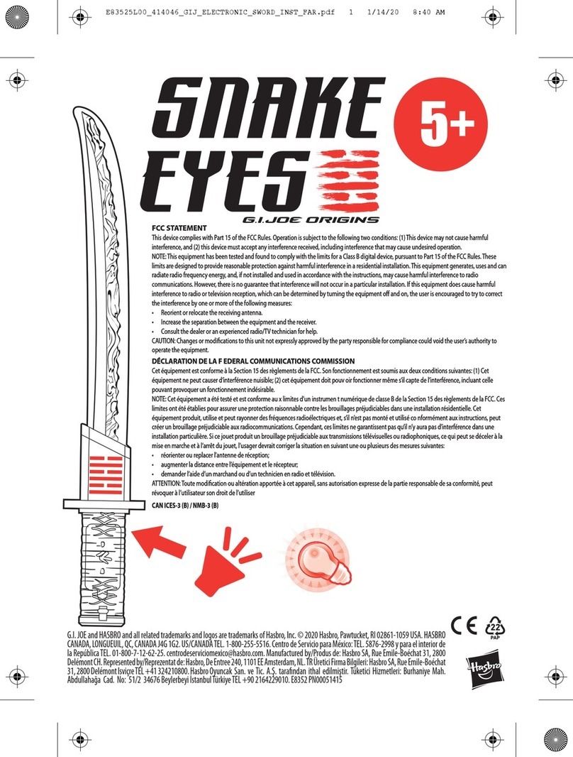 Hasbro Snake Eyes: G.I. Joe Origins User manual