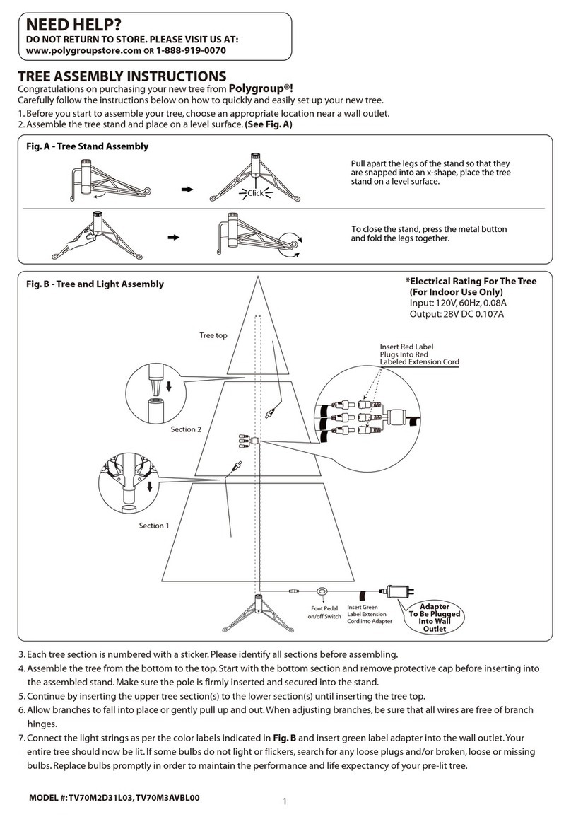 Polygroup TV70M3AVBL00 Assembly instructions
