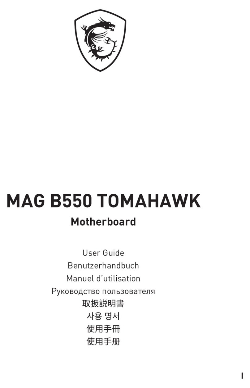 MSI MAG B550 TOMAHAWK User manual