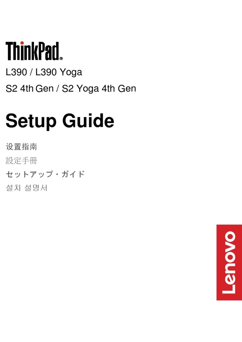 Lenovo ThinkPad L390 S2 4th Gen User manual