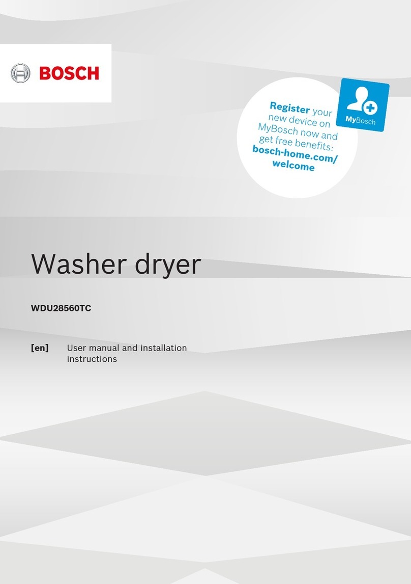 Bosch WDU28560TC User manual and installation instructions