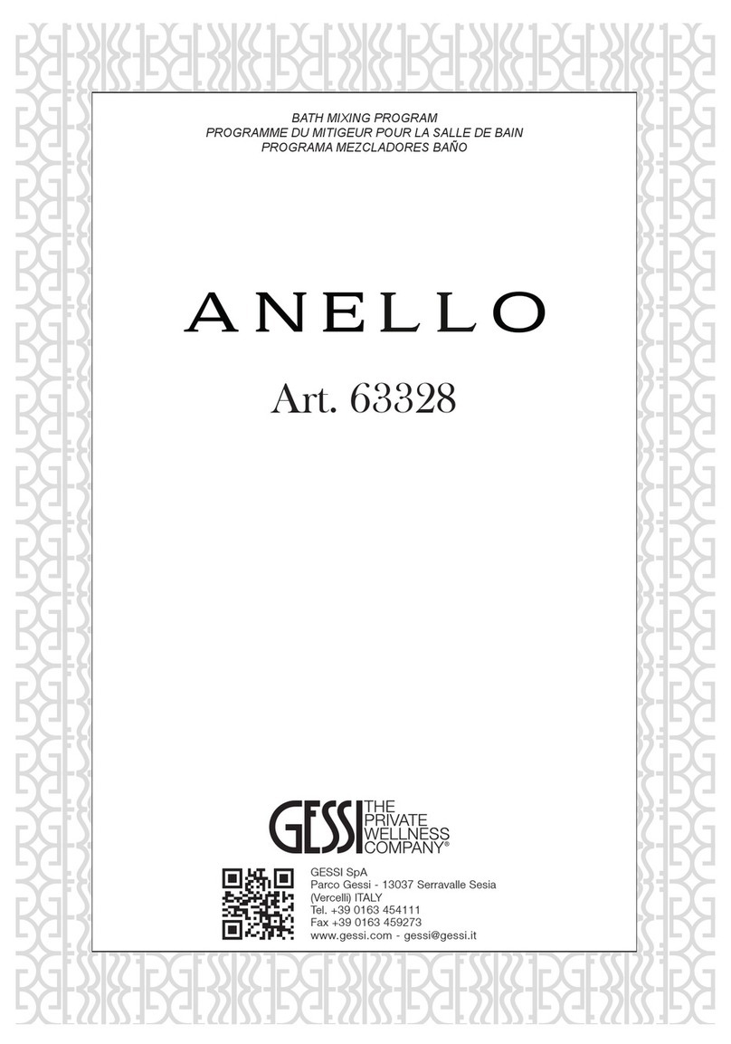 Gessi ANELLO 63328 Bath Mixing Program Gessi ANELLO 63328 Bath Mixing Program