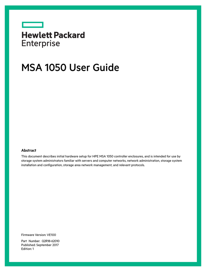 HP MSA 1050 User manual