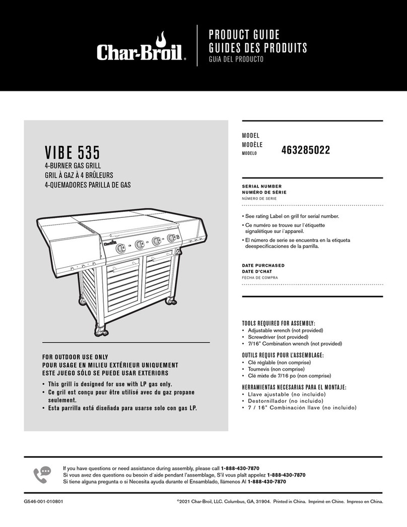 Char-Broil VIBE 535 User manual