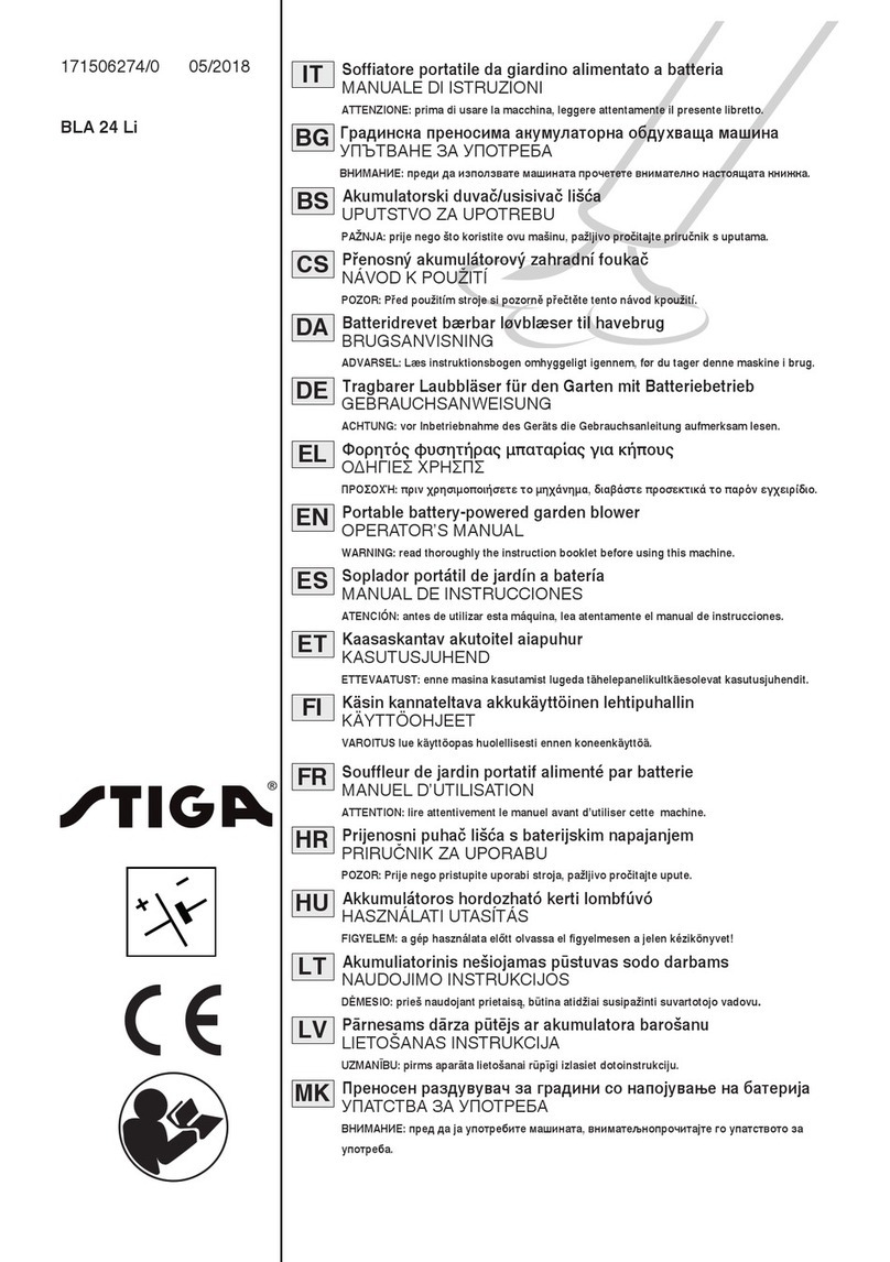 Stiga BLA 24 Li User manual
