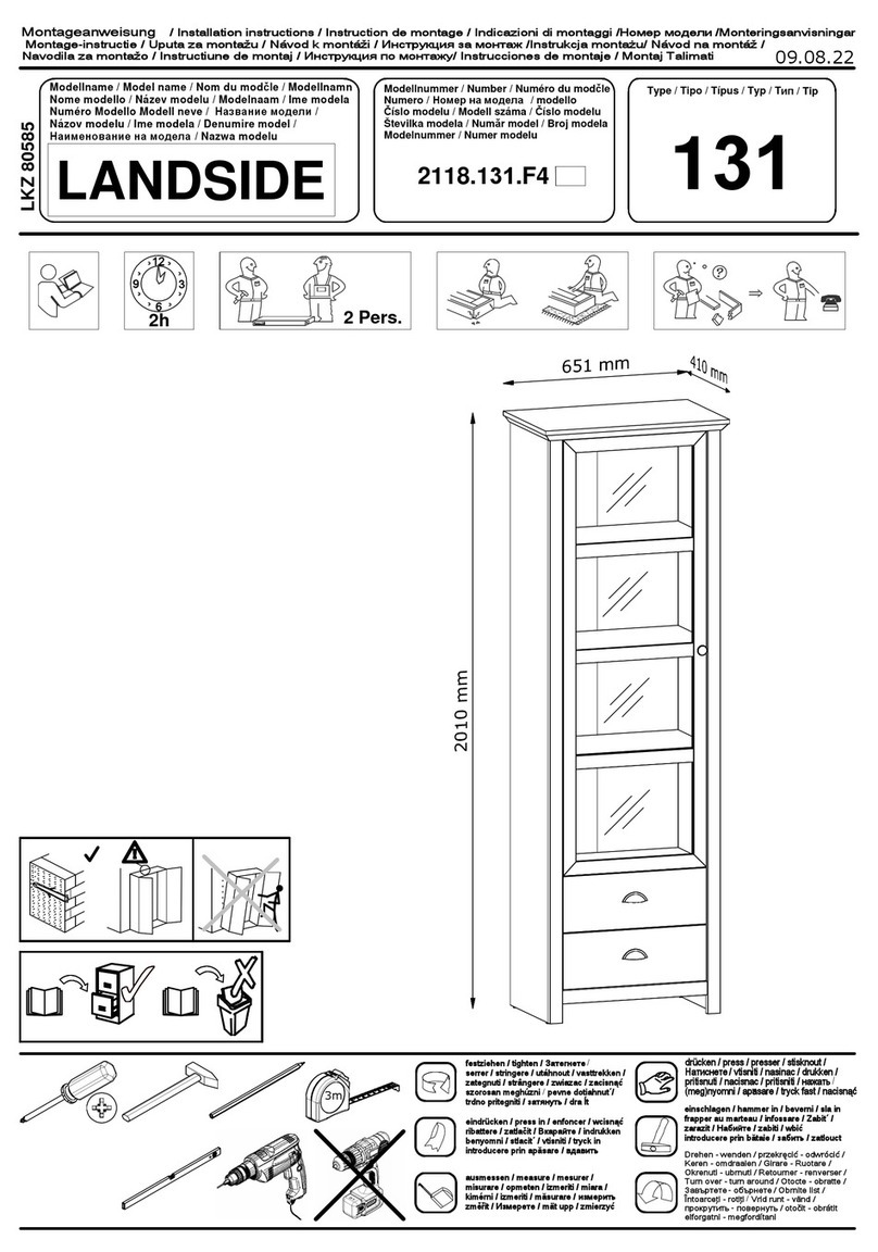 Home affaire LANDSIDE 131 installation instructions Home affaire LANDSIDE 131 installation instructions