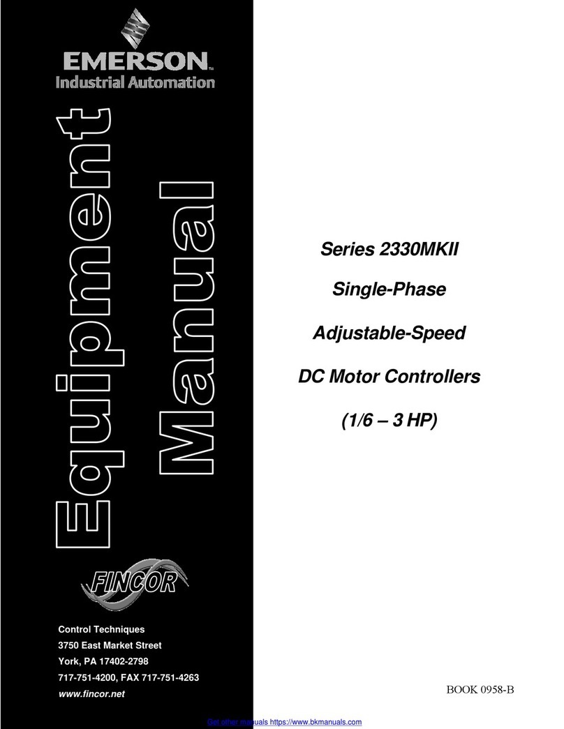 Emerson Fincor 2330MKII Series Equipment manual