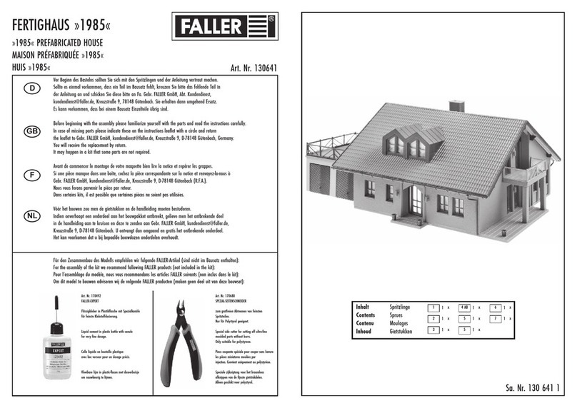 Faller 1985 User manual
