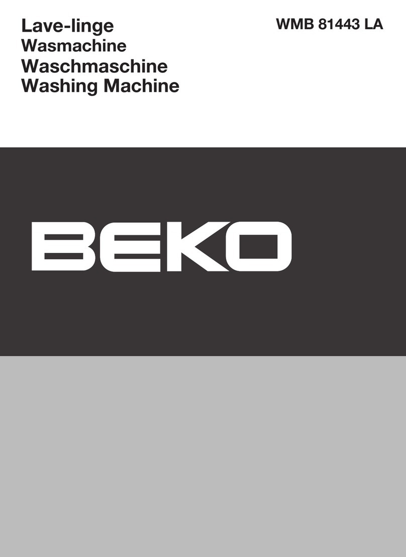 Beko WMB 81443 LA User manual Beko WMB 81443 LA User manual