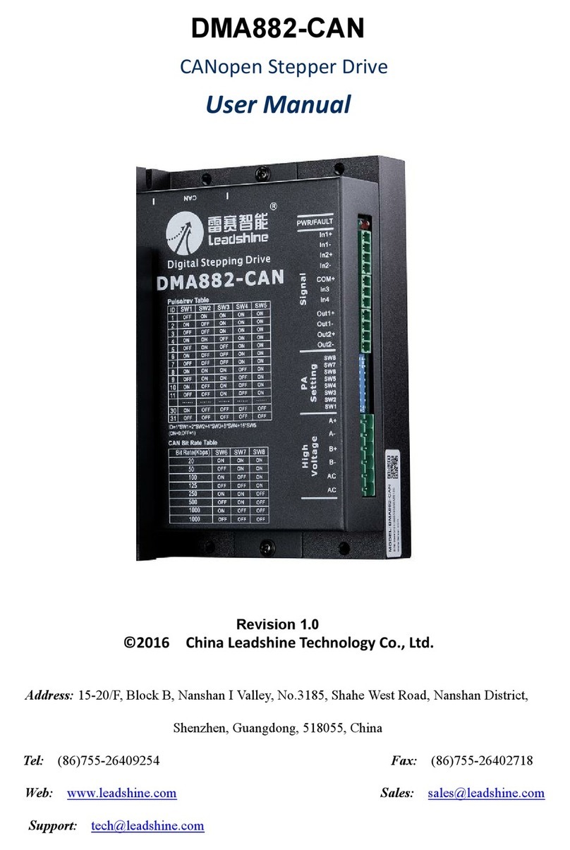 Leadshine DMA882-CAN User manual