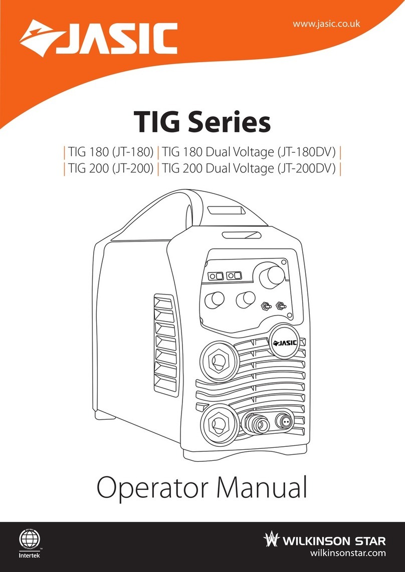 Jasic TIG 200 Dual Voltage Operator's manual