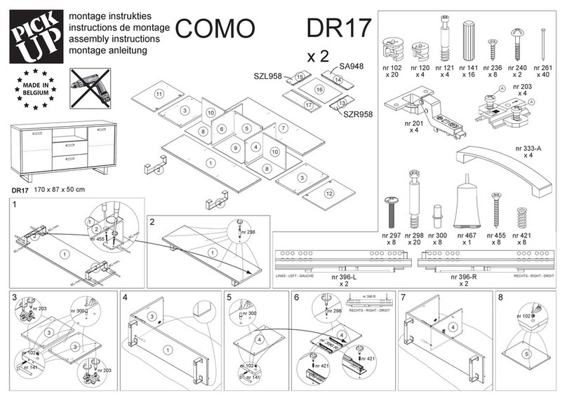Pick Up COMO DR17 Assembly instructions