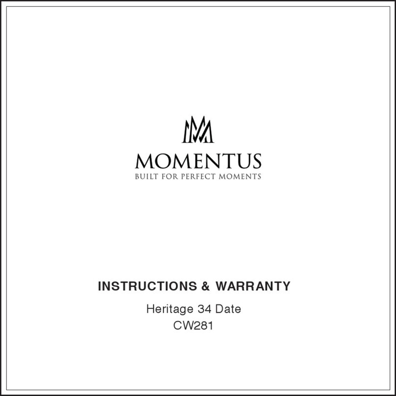 Momentus Heritage 34 Date Installation instructions / warranty