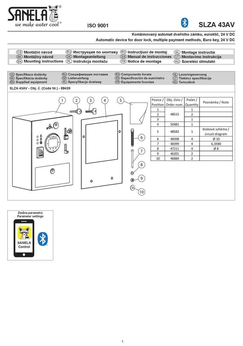Sanela SLZA 43AV Mounting instructions