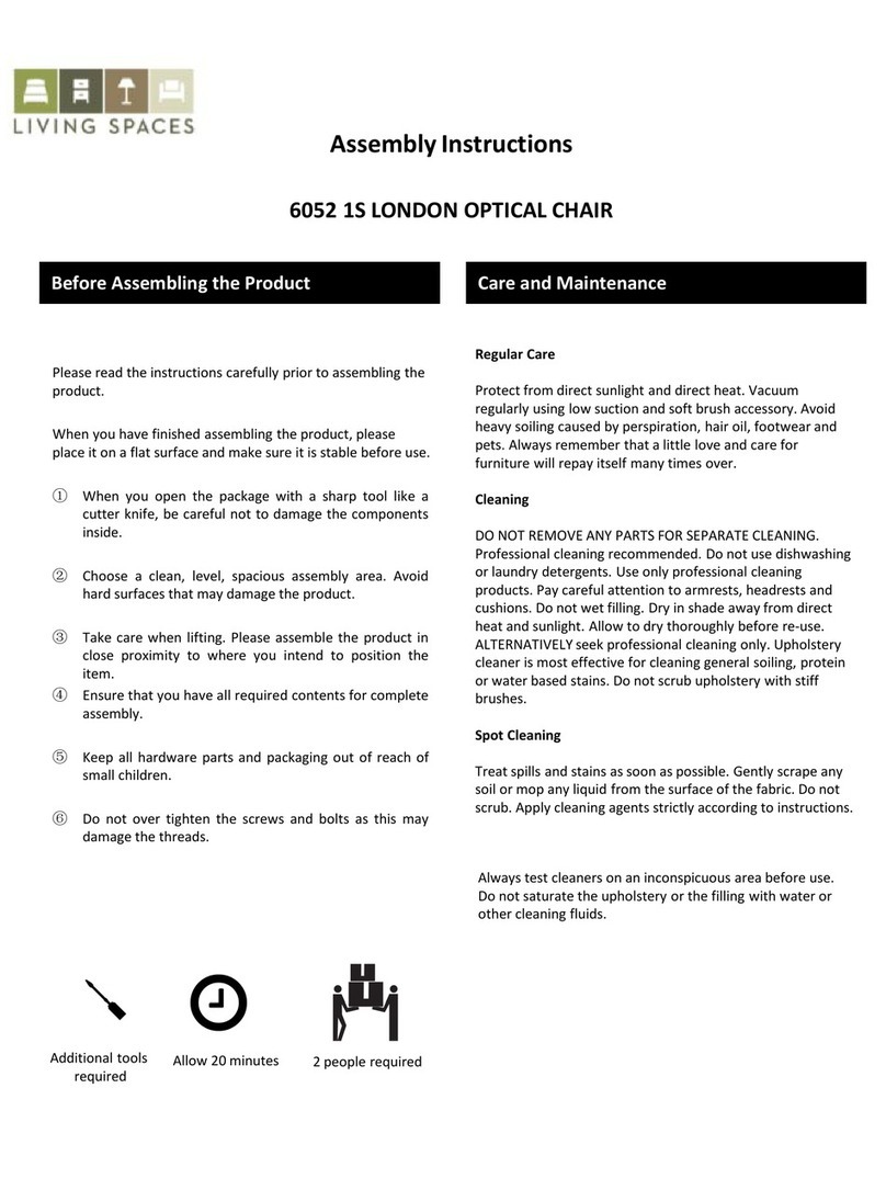 Living Spaces LONDON 6052 1S User manual Living Spaces LONDON 6052 1S User manual