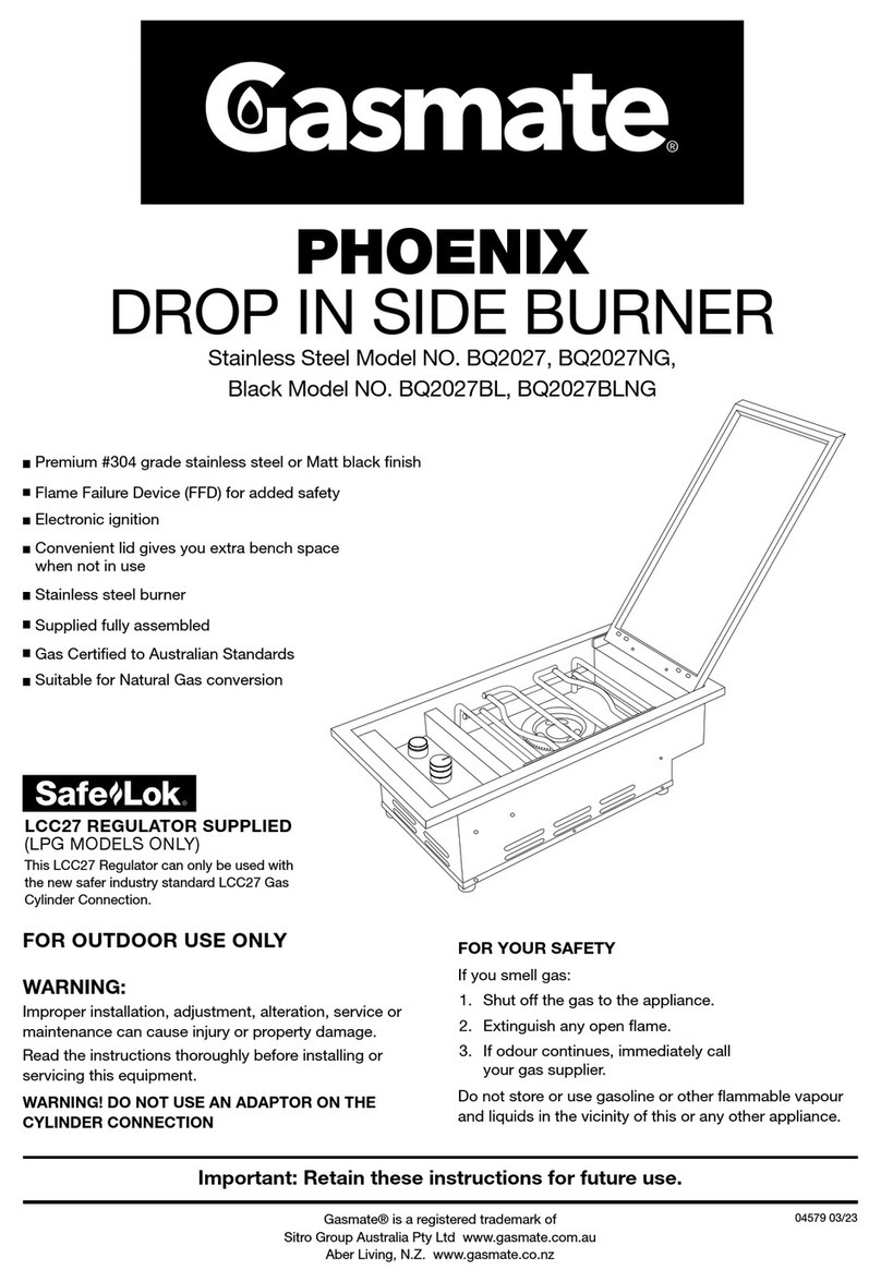 Gasmate PHOENIX BQ2027 manual