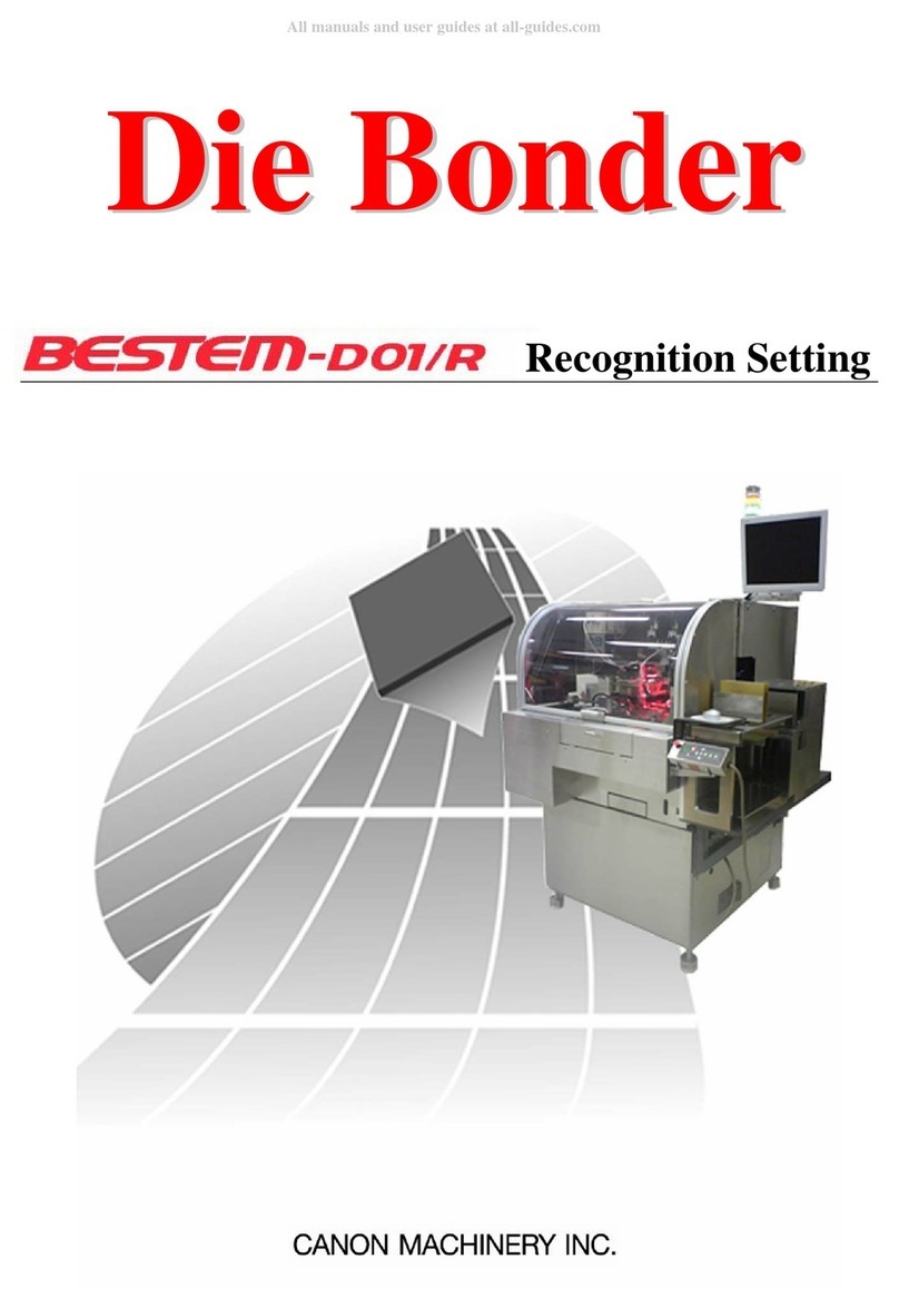Canon Die Bonder BESTEM-D01 manual