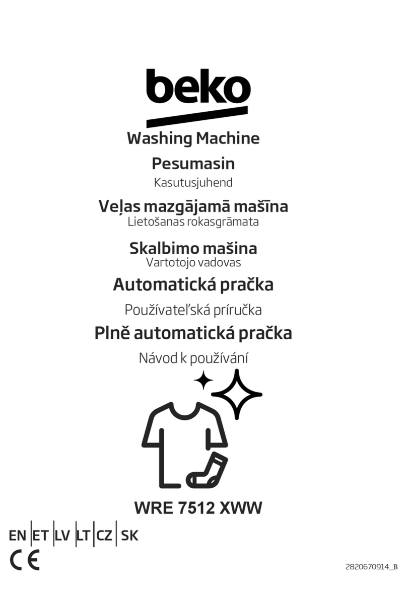 Beko WRE 7512 XWW manual