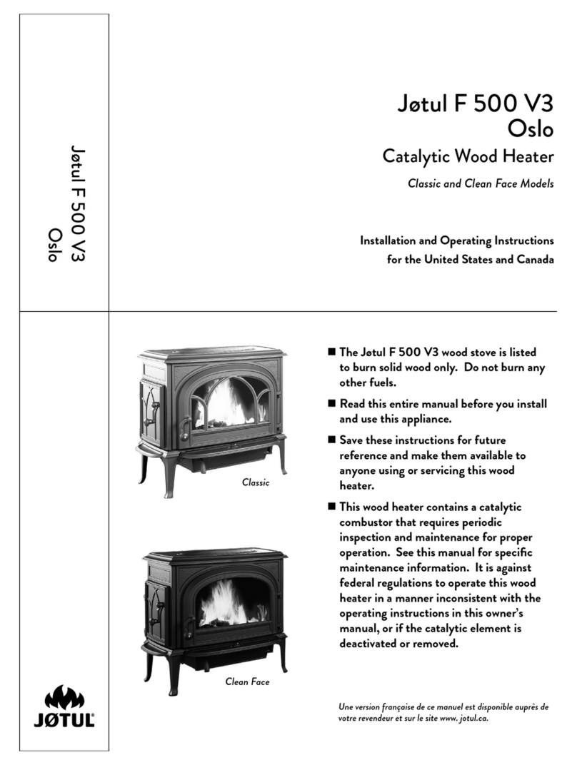 Jøtul Oslo Installation and operating instructions
