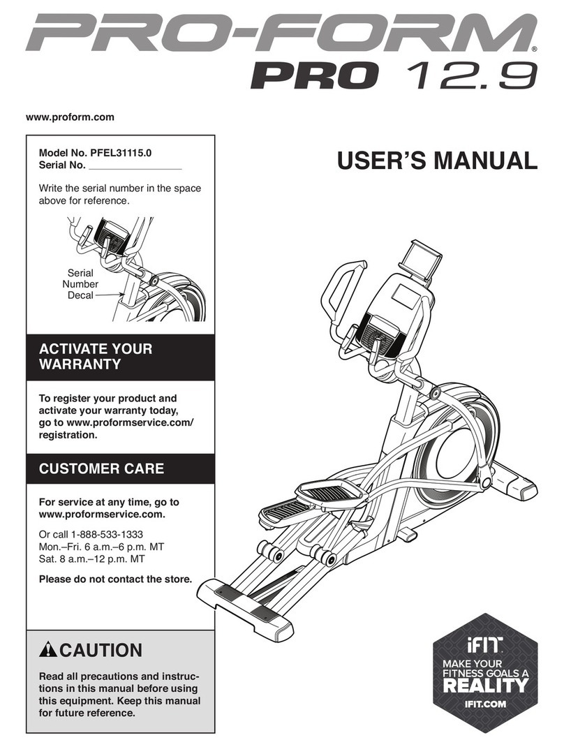 NordicTrack PRO 12.9 user manual