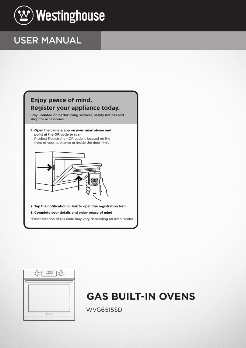 Westinghouse WVG6515SD user manual