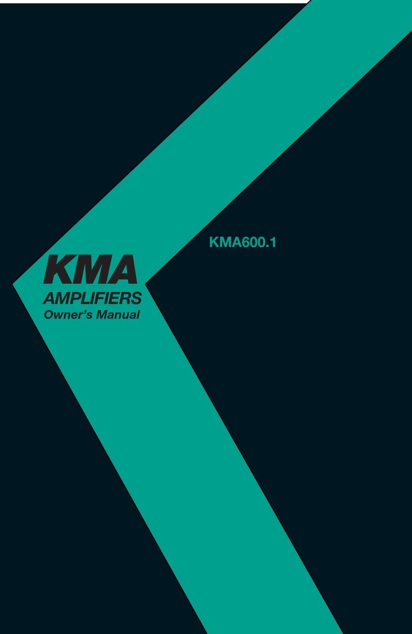 KMA KMA600.1 owner's manual