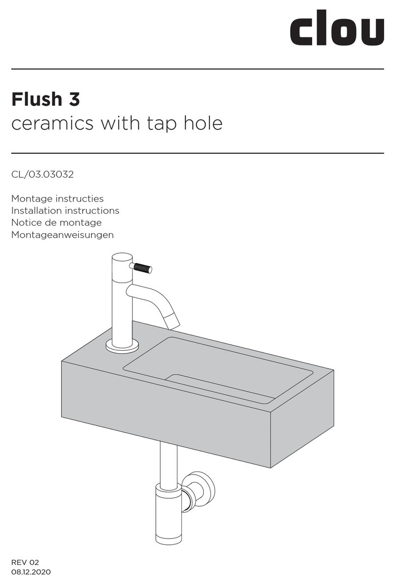 Clou flush 3 CL/03.03032 installation instructions