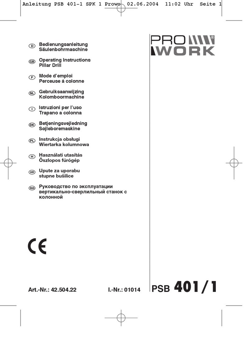 Pro Work PSB 401/1 operating instructions
