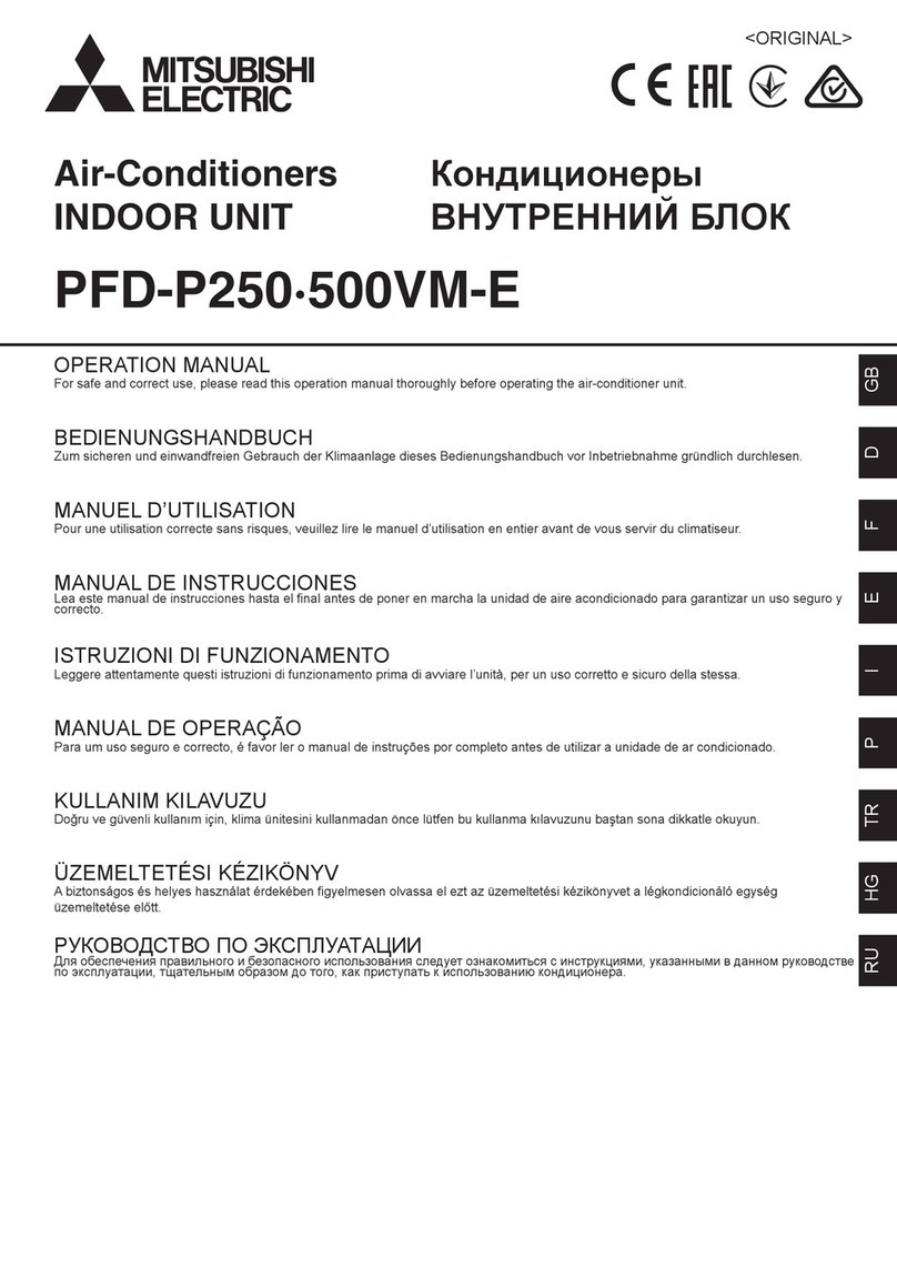 Mitsubishi Electric PFD-P500VM-E User manual