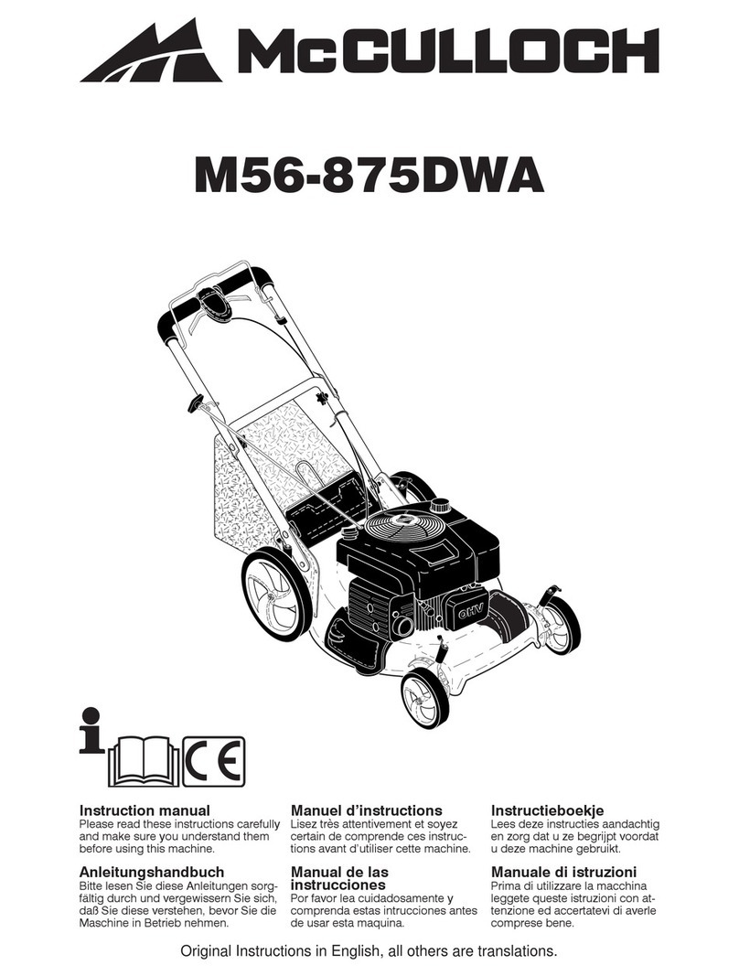 McCulloch M56-875DWA instruction manual