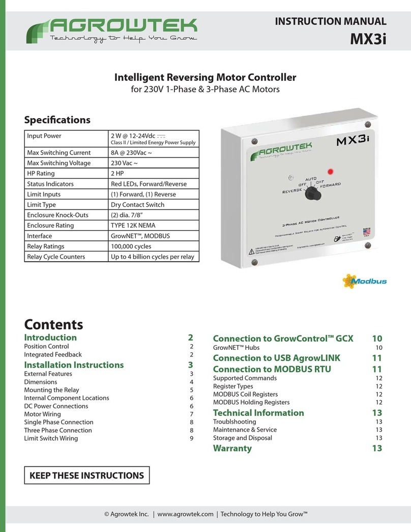 Agrowtek MX3i User manual