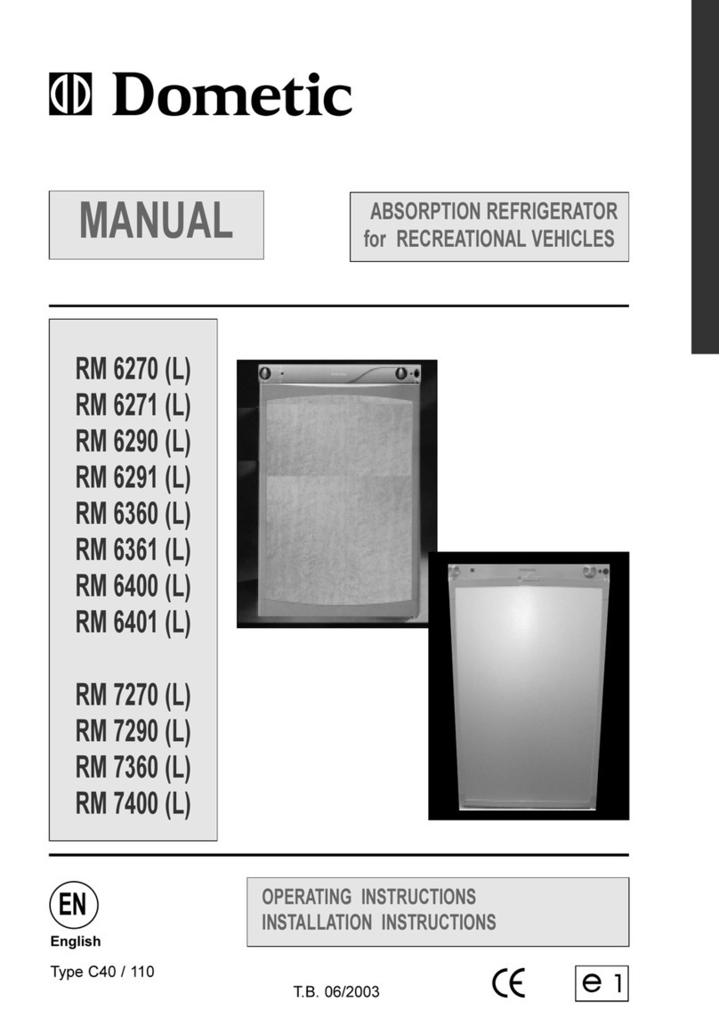 Dometic RM 6270 User manual