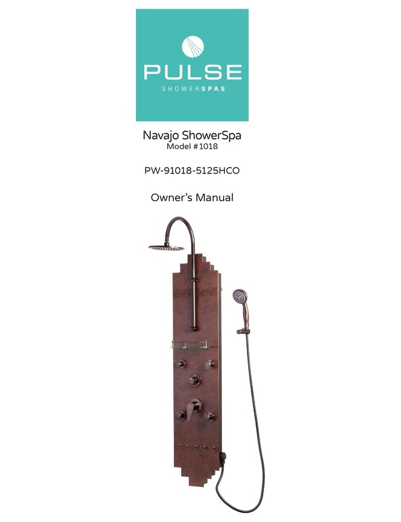 Pulse Shower Spas Navajo ShowerSpa 1018 User manual