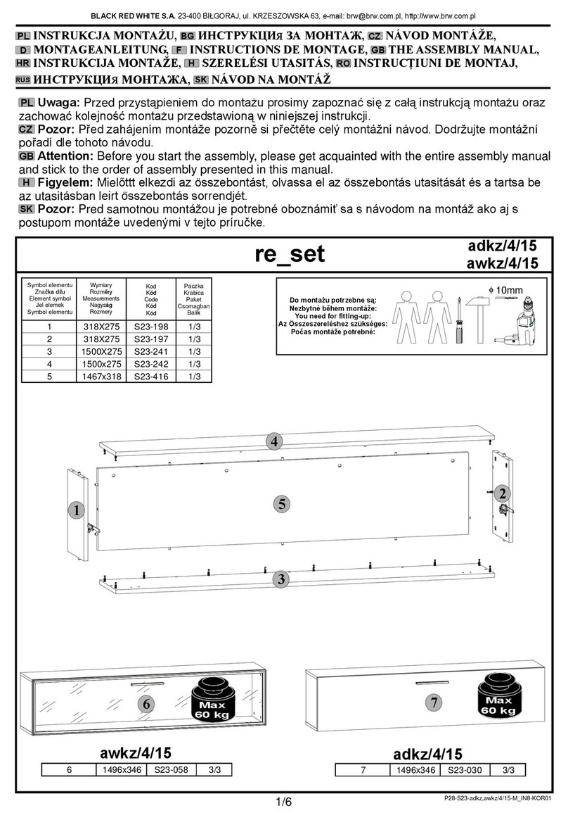 BLACK RED WHITE re set adkz/4/15 Assembly manual BLACK RED WHITE re set adkz/4/15 Assembly manual