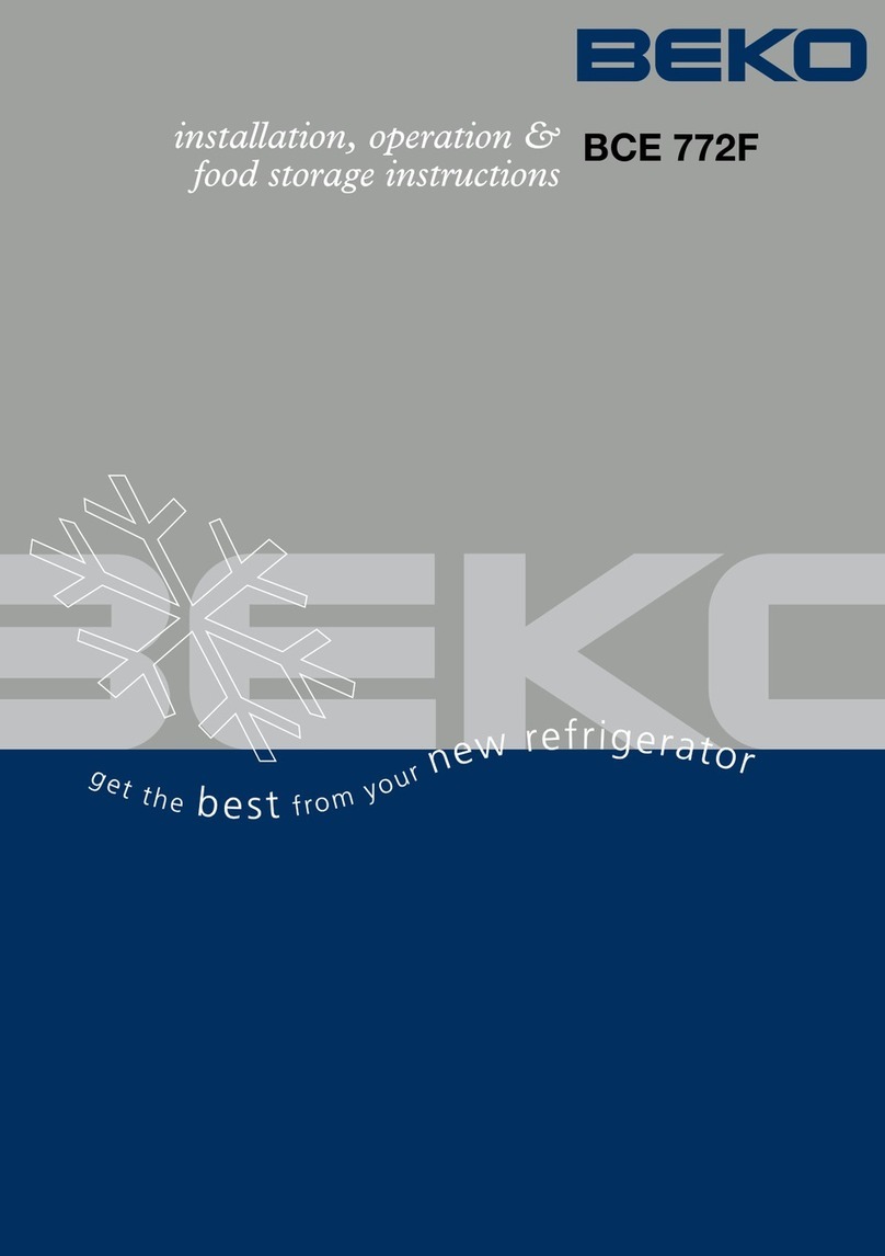 Beko BCE 772F Owner's manual