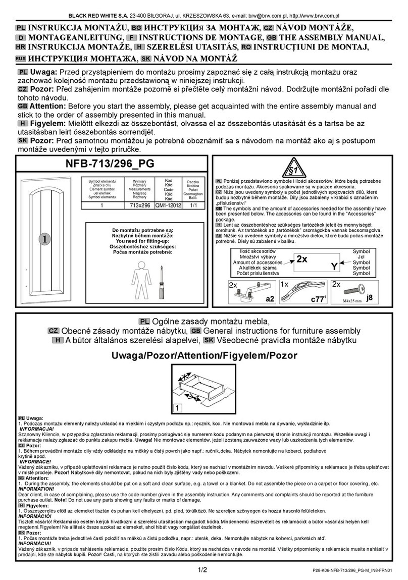BLACK RED WHITE NFB-713/296 PG User manual
