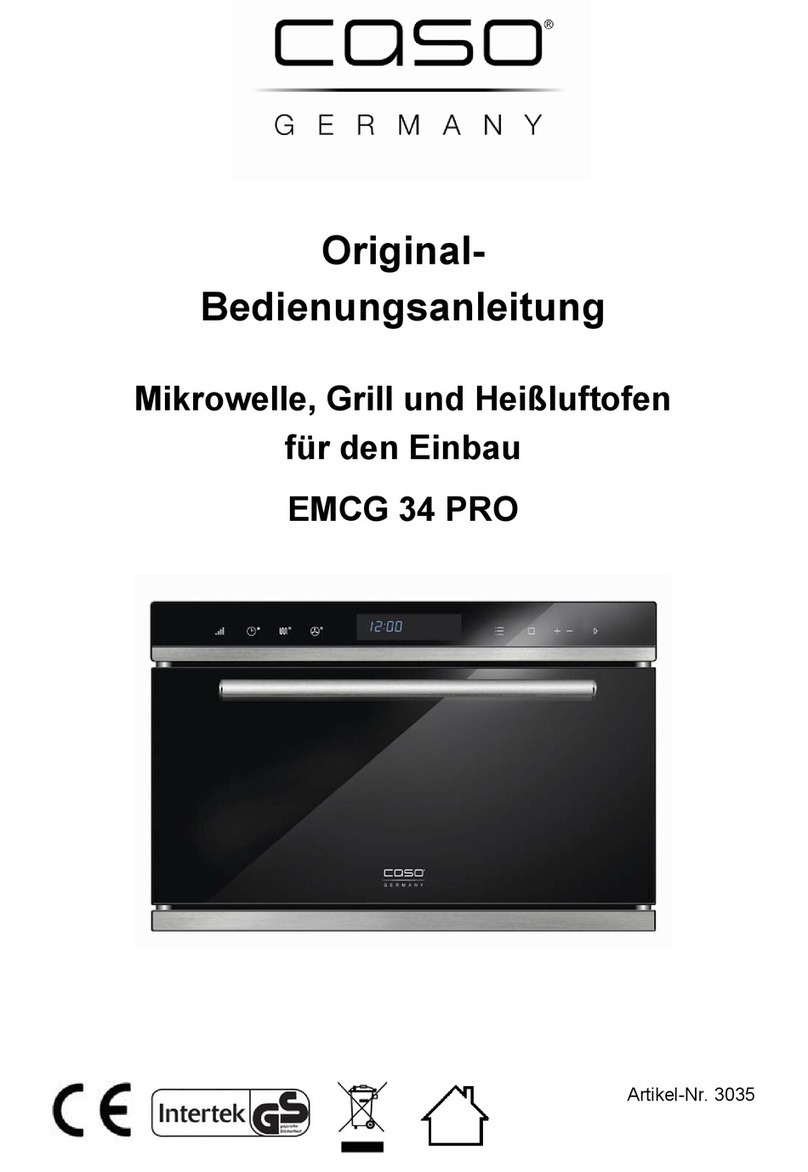 CASO DESIGN EMCG 34 PRO Original operating manual