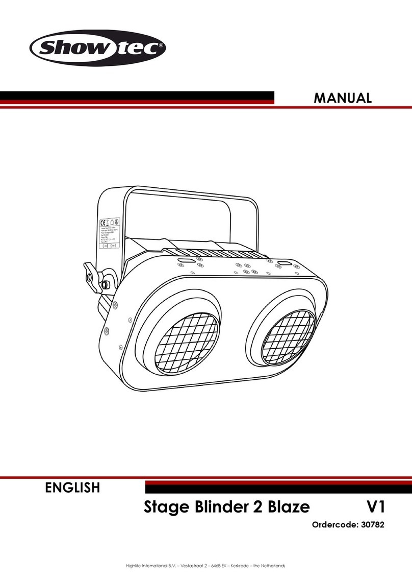 Show Tec Stage Blinder 2 Blaze User manual