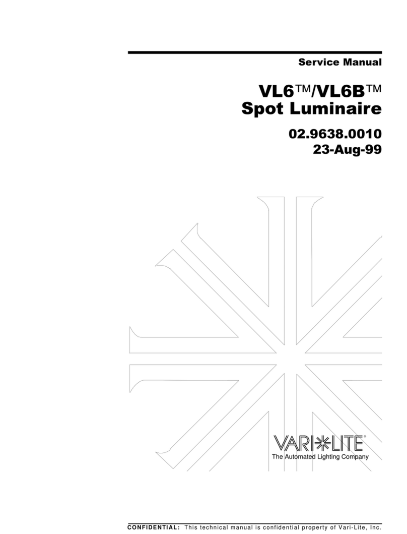 Vari Lite VL6 Series Service manual