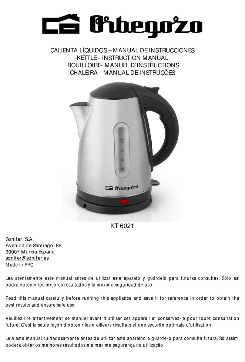 Orbegozo KT 6021 instruction manual