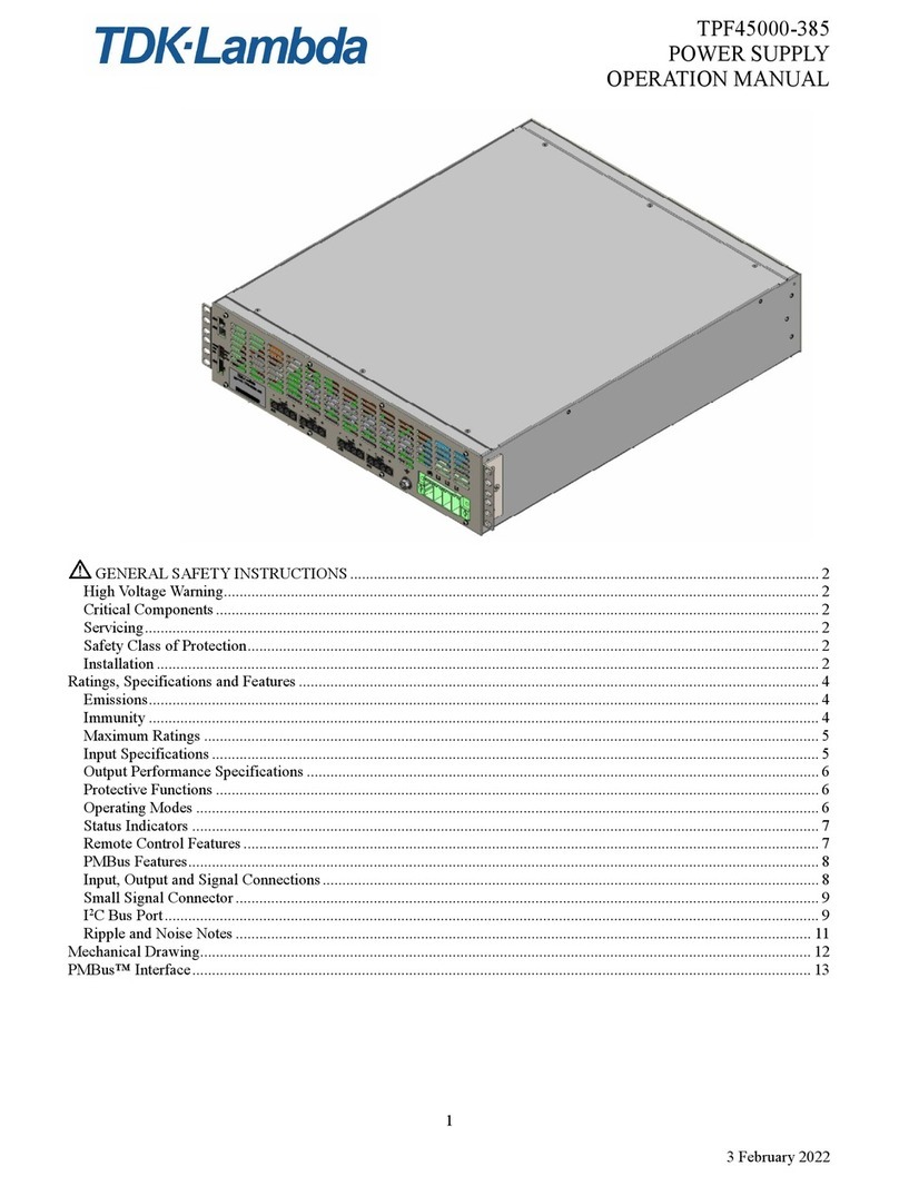 TDK-Lambda TPF45000-385 User manual