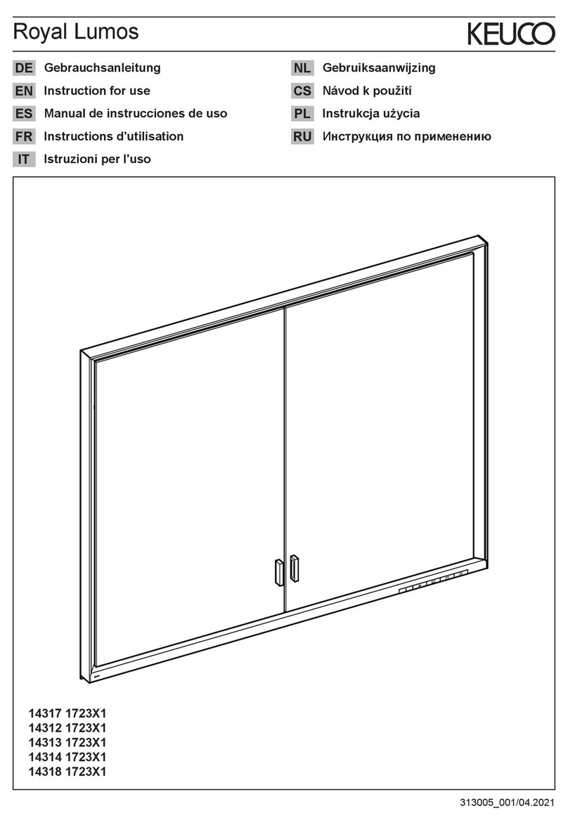 KEUCO Royal Lumos 14317 1723 1 Series User manual