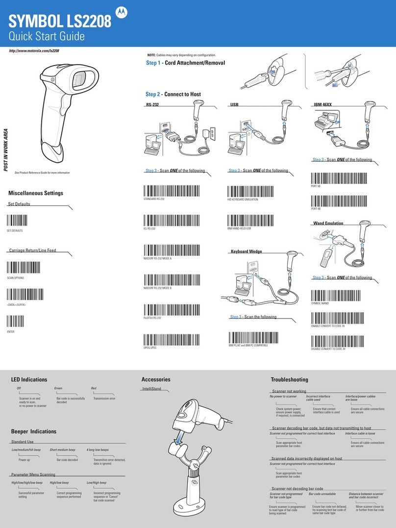 Motorola Symbol LS2208 User manual