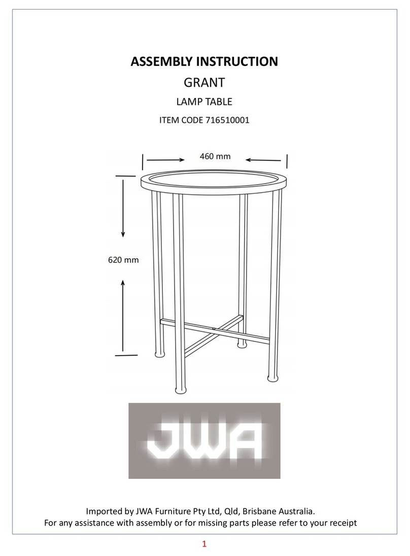 JWA GRANT 716510001 User manual