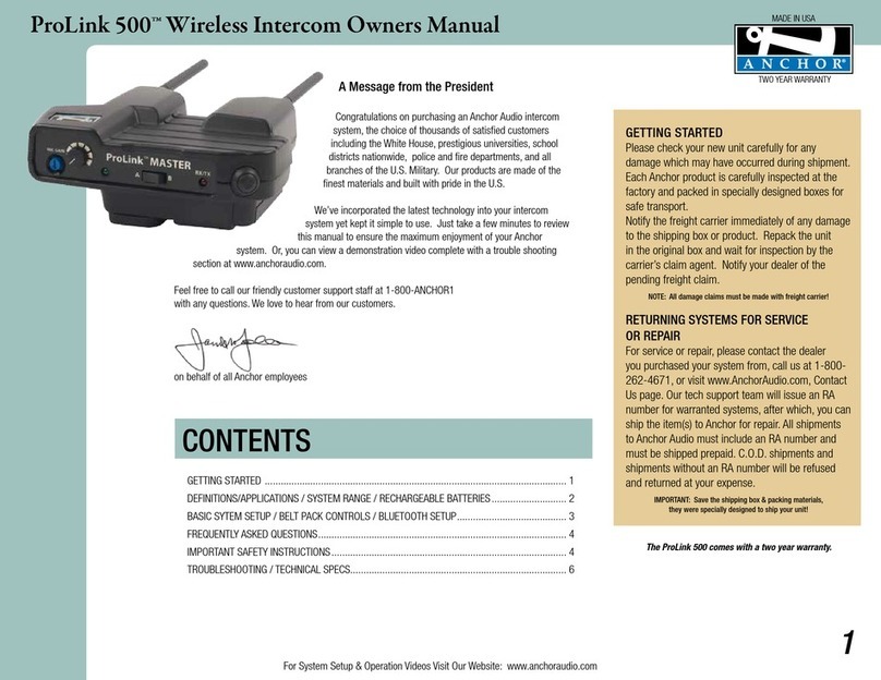 Anchor PRO-570 User manual
