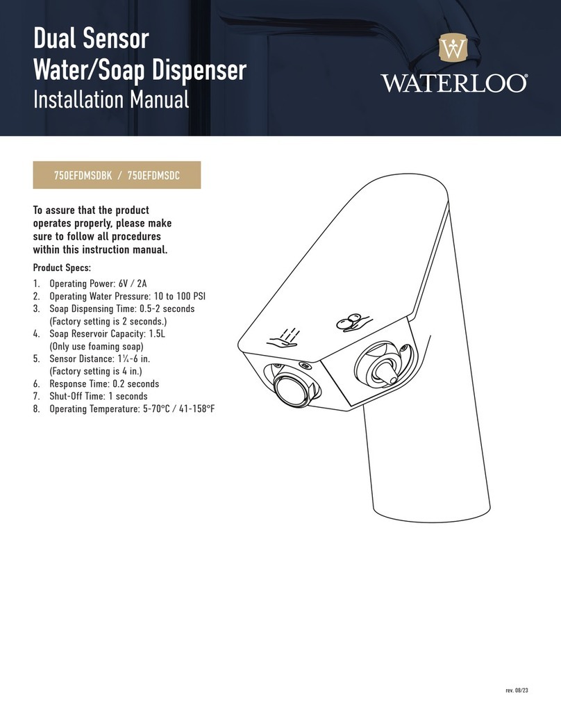 Water-Loo 750EFDMSDBK installation manual