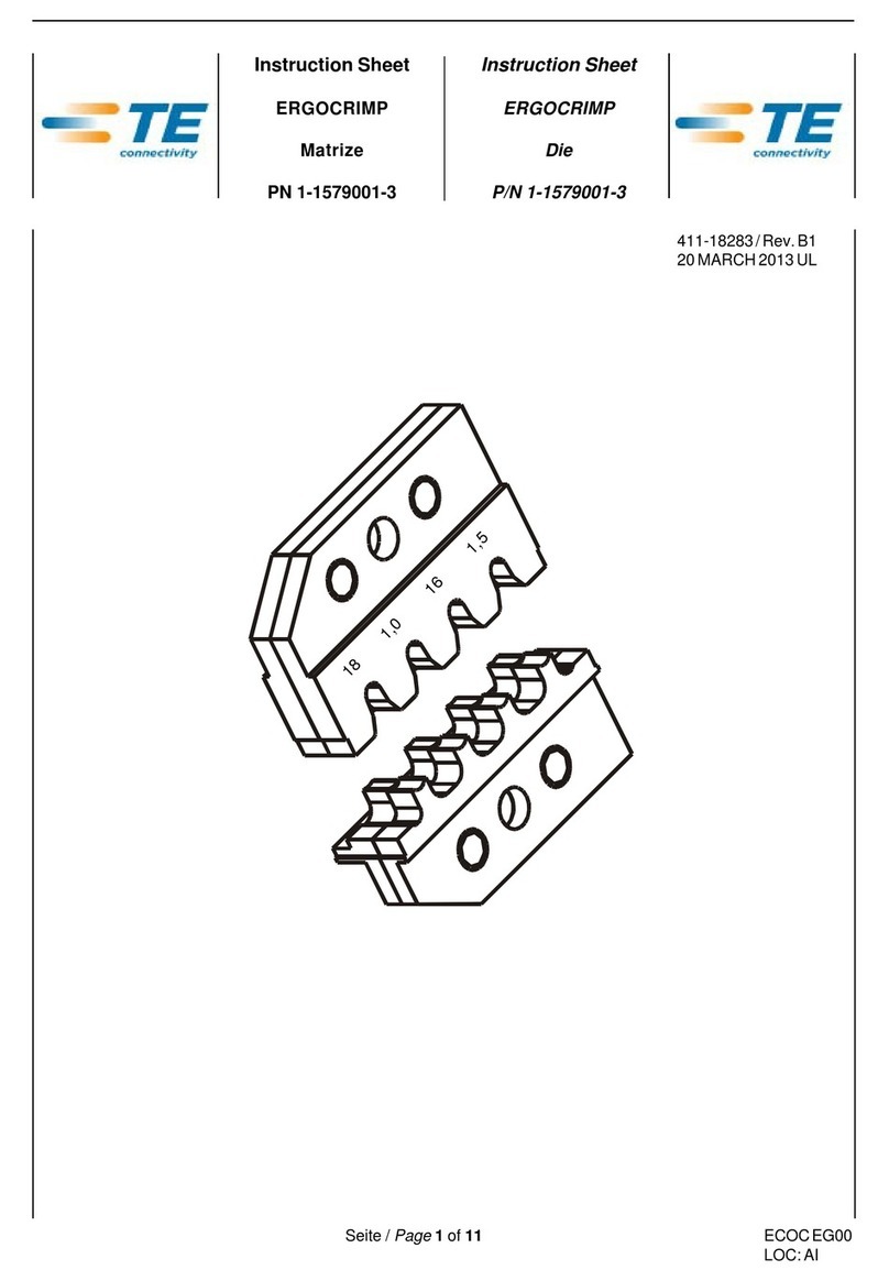 TE Connectivity ERGOCRIMP 1-1579001-3 User manual TE Connectivity ERGOCRIMP 1-1579001-3 User manual