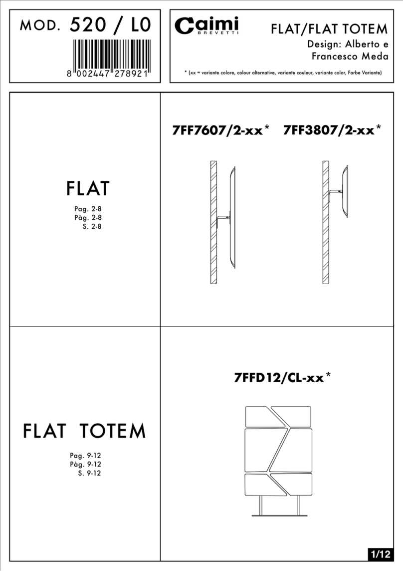 Caimi Brevetti FLAT 520/L0 Assembly instructions