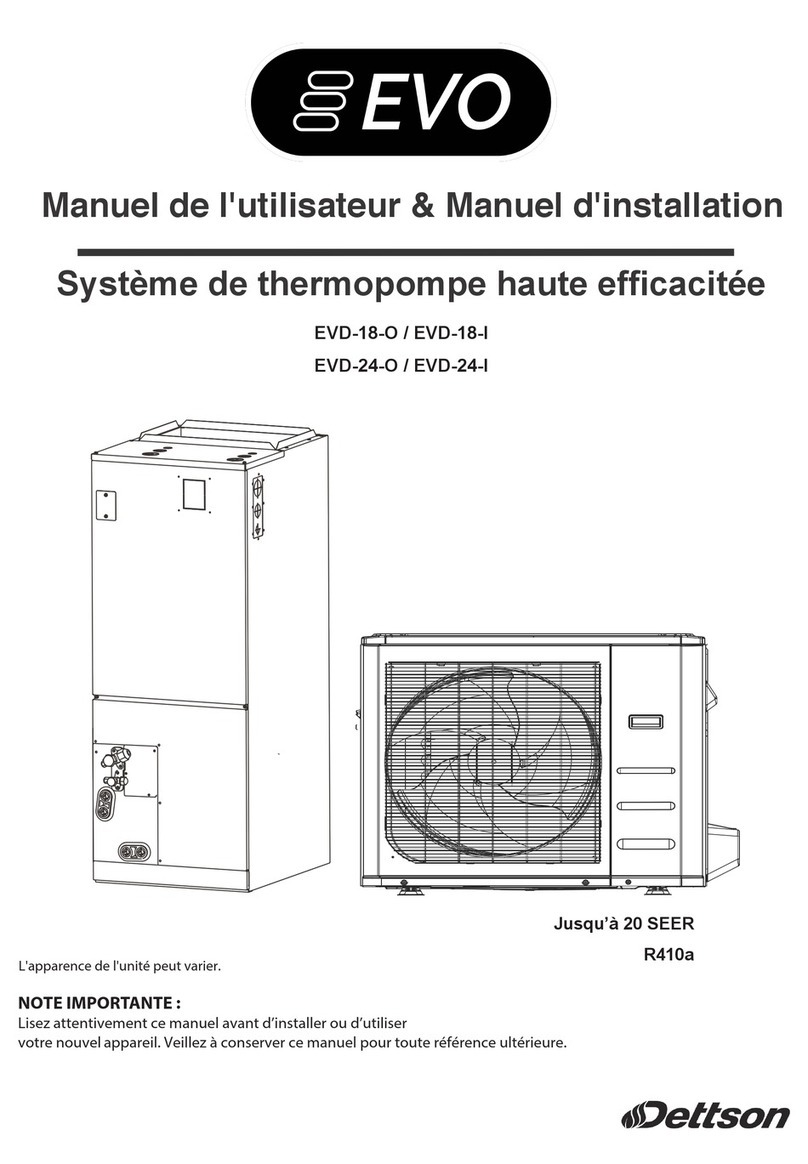 Dettson EVO EVD-18-O Installation and owner's manual