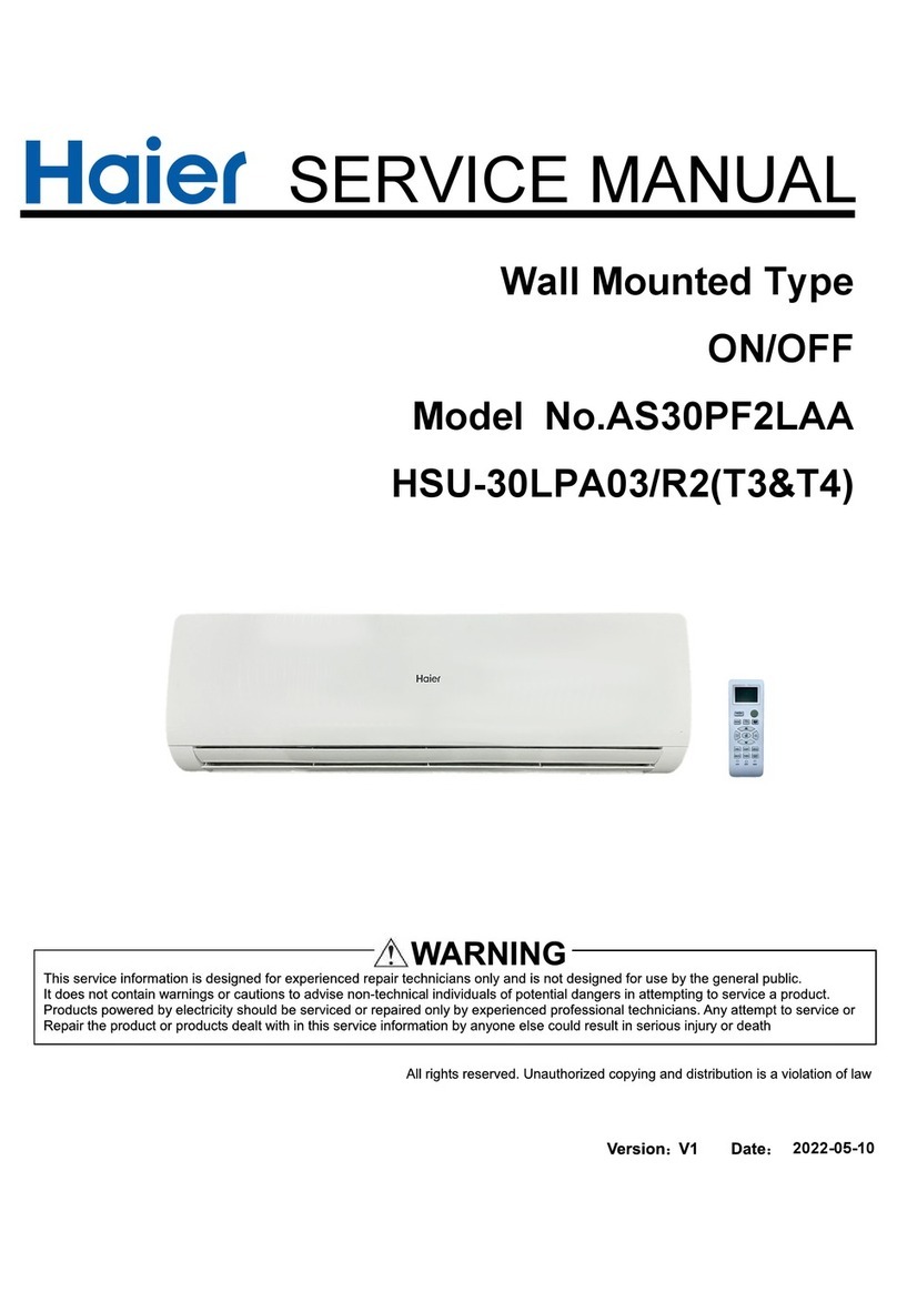 Haier AS30PF2LAA User manual Haier AS30PF2LAA User manual